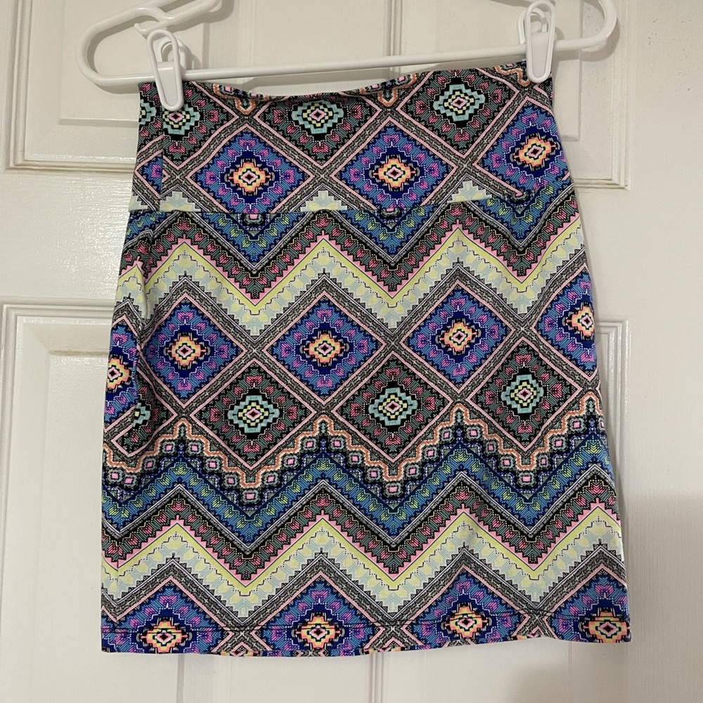 CHAROLETTE RUSE pattern bodycon skirt